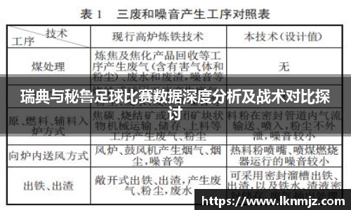 瑞典与秘鲁足球比赛数据深度分析及战术对比探讨